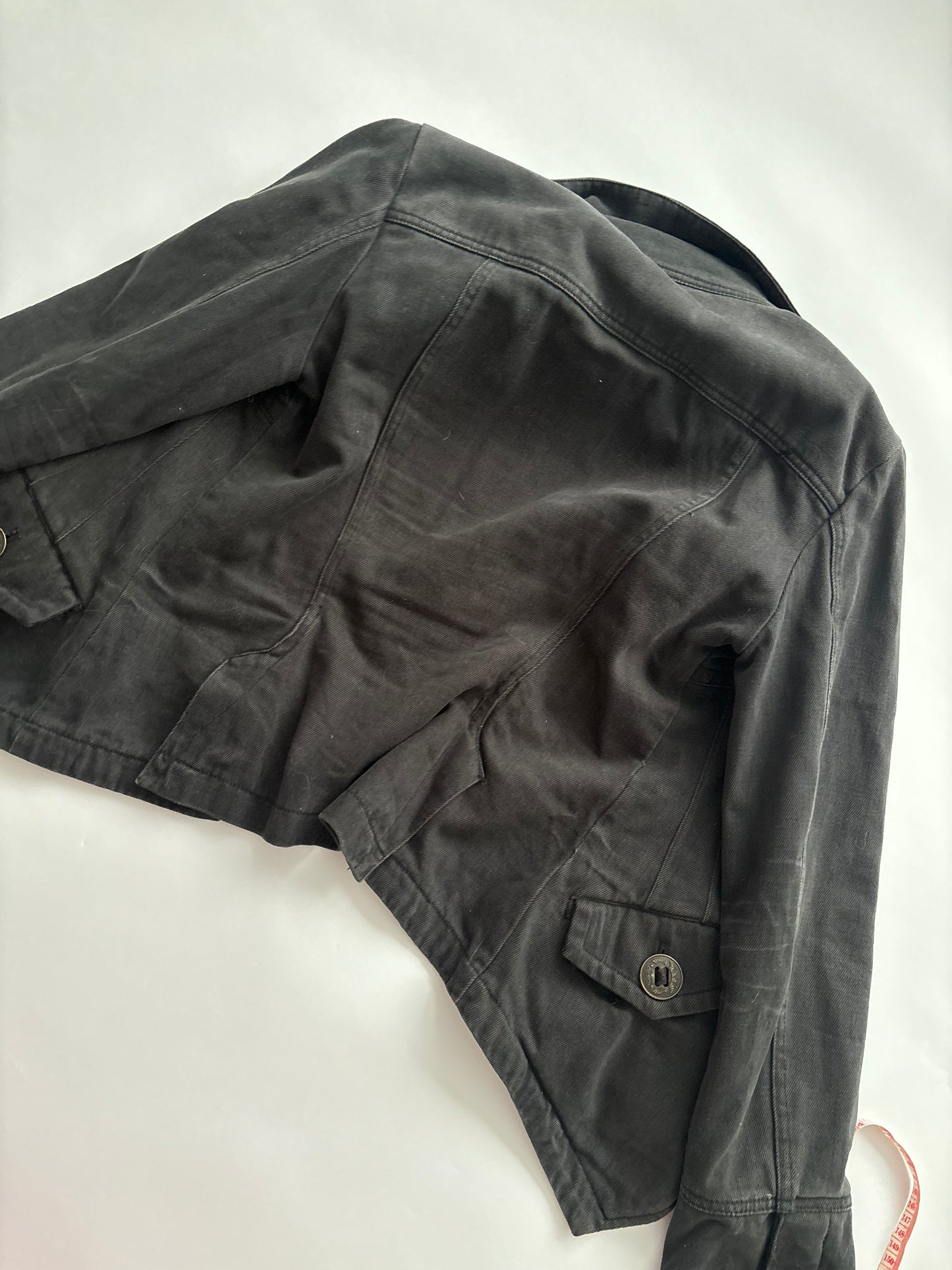 Black diesel metal button jacket