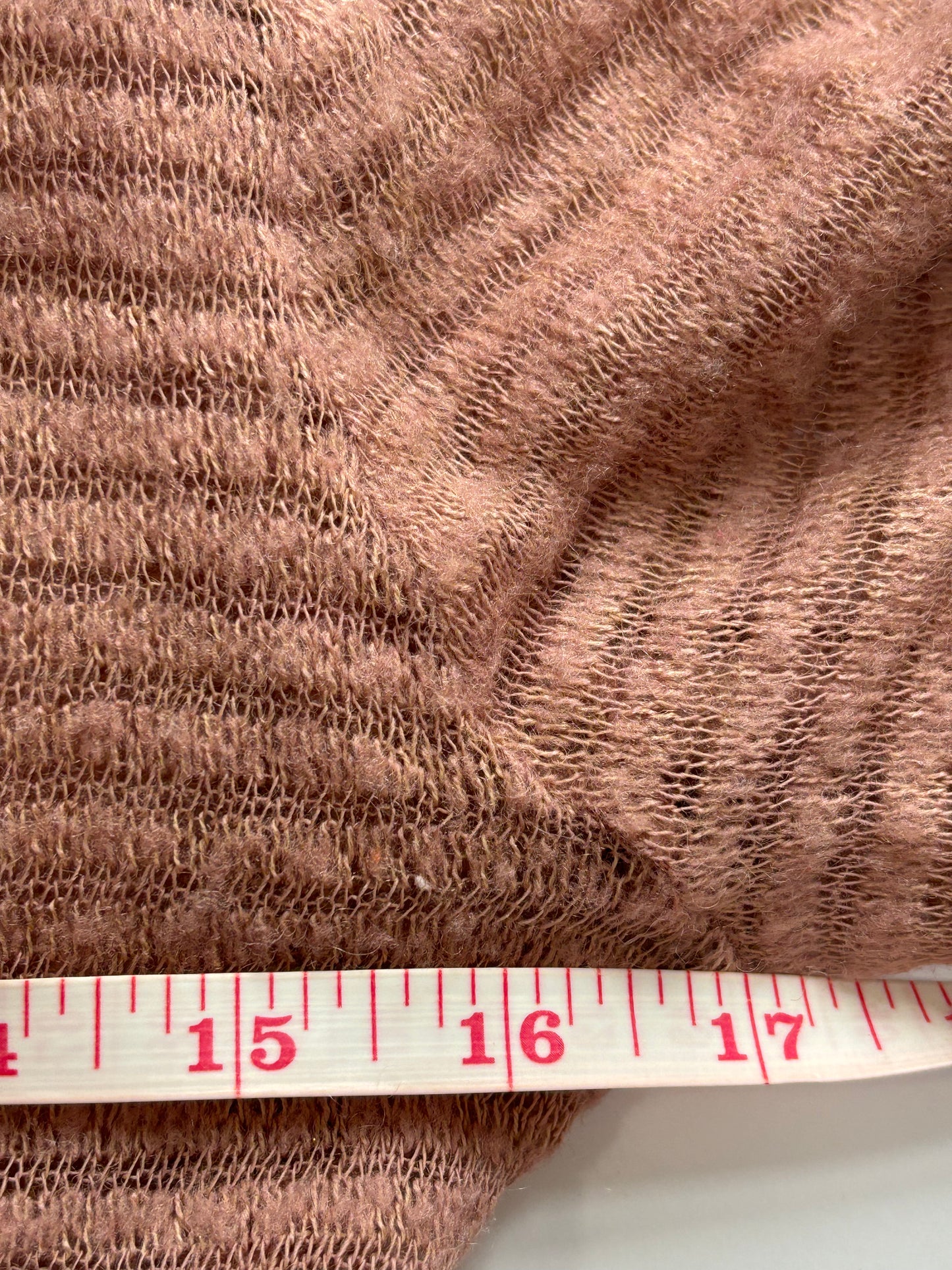 long sleeve pink ruffle cardigan