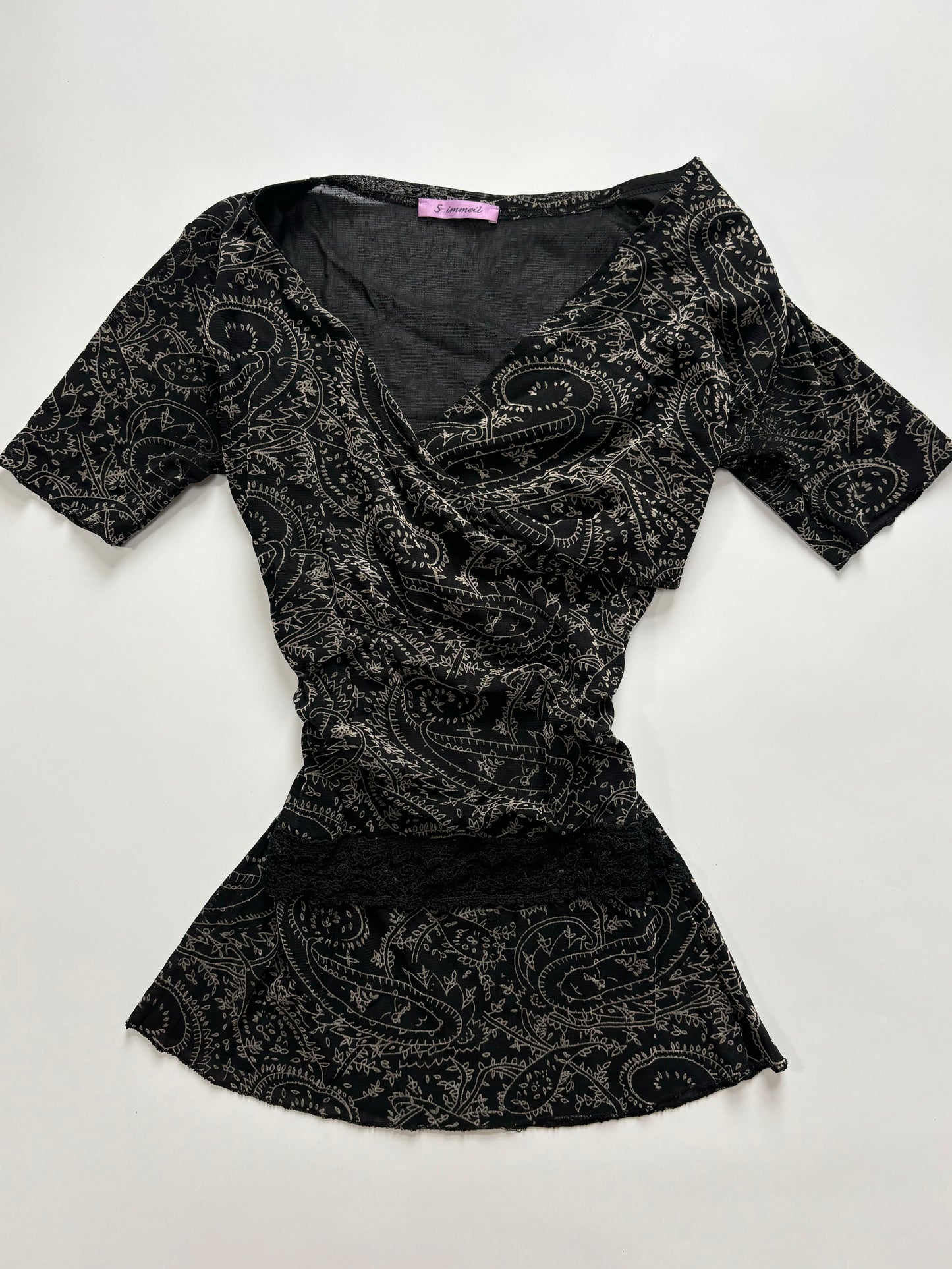 whimsical wrap top