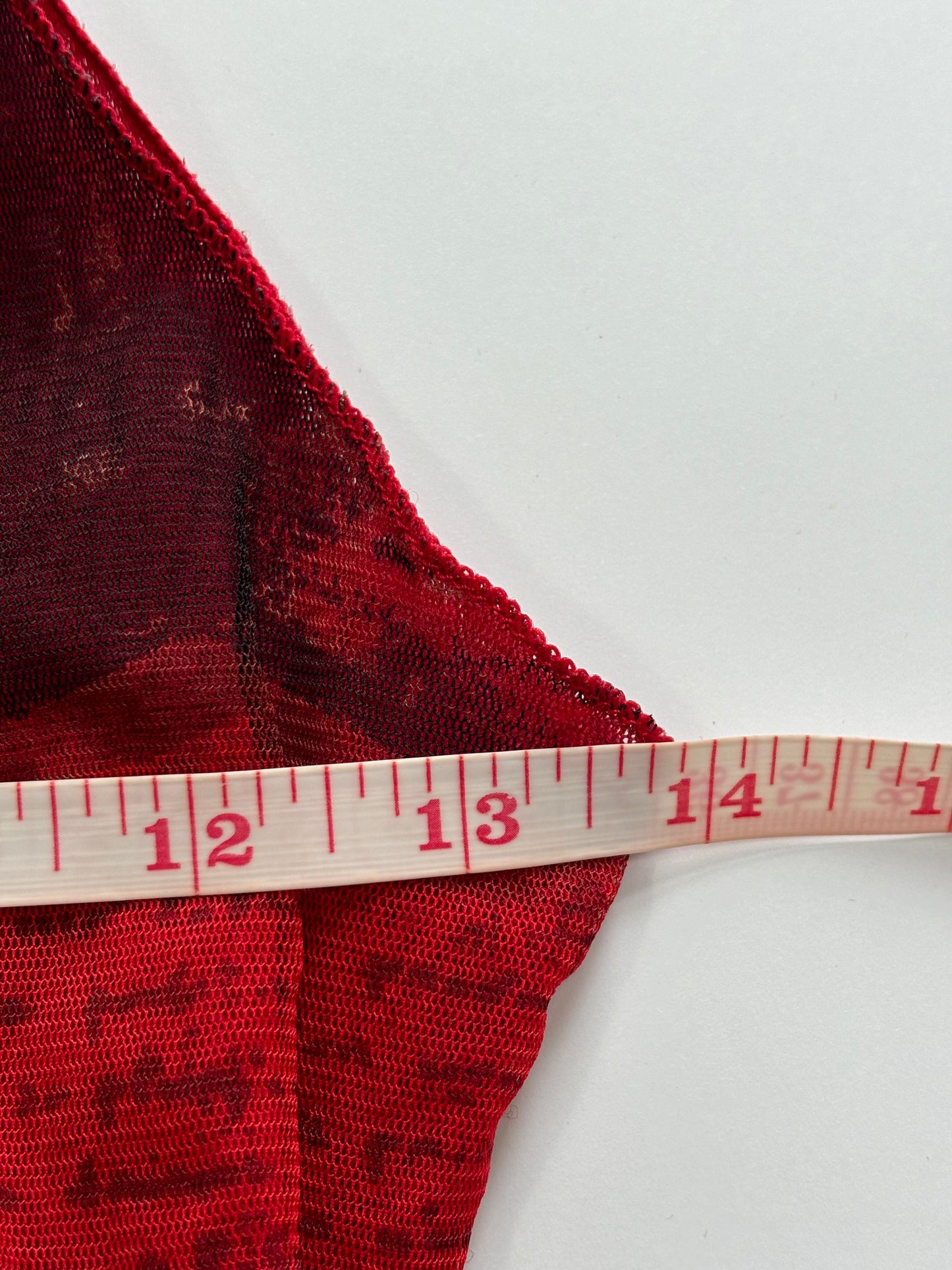 red wrap cami