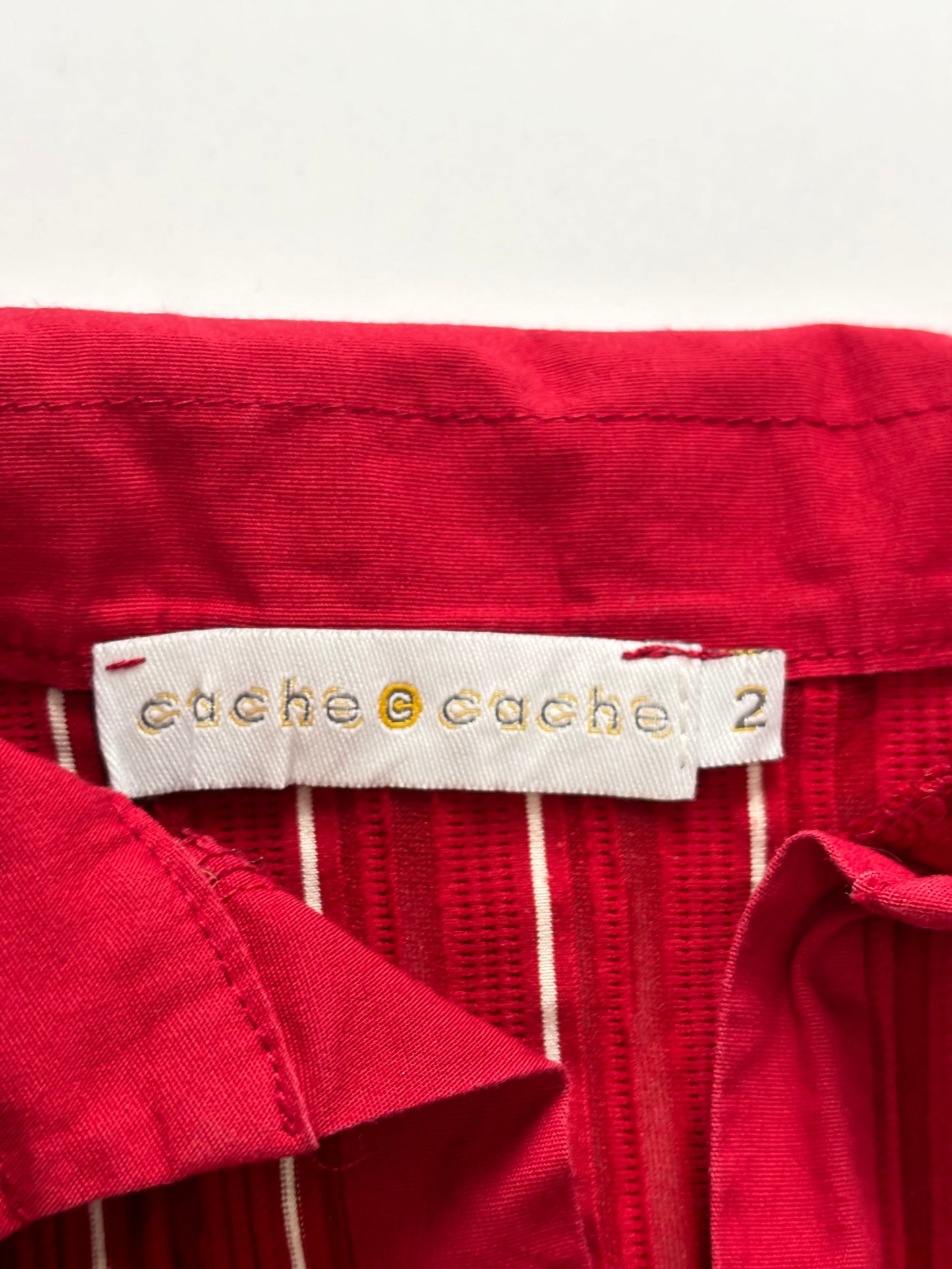 office siren red striped long sleeve