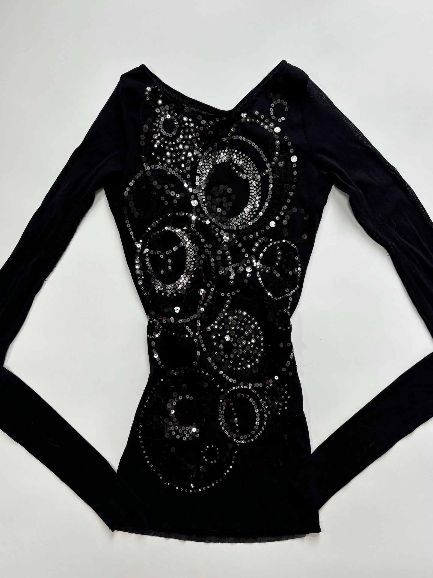 long sleeve sparkly top