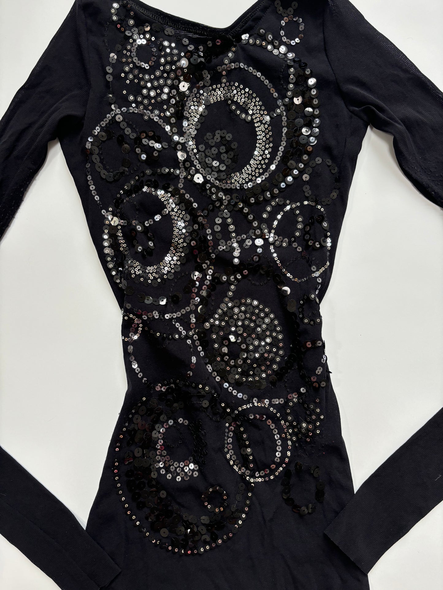 long sleeve sparkly top