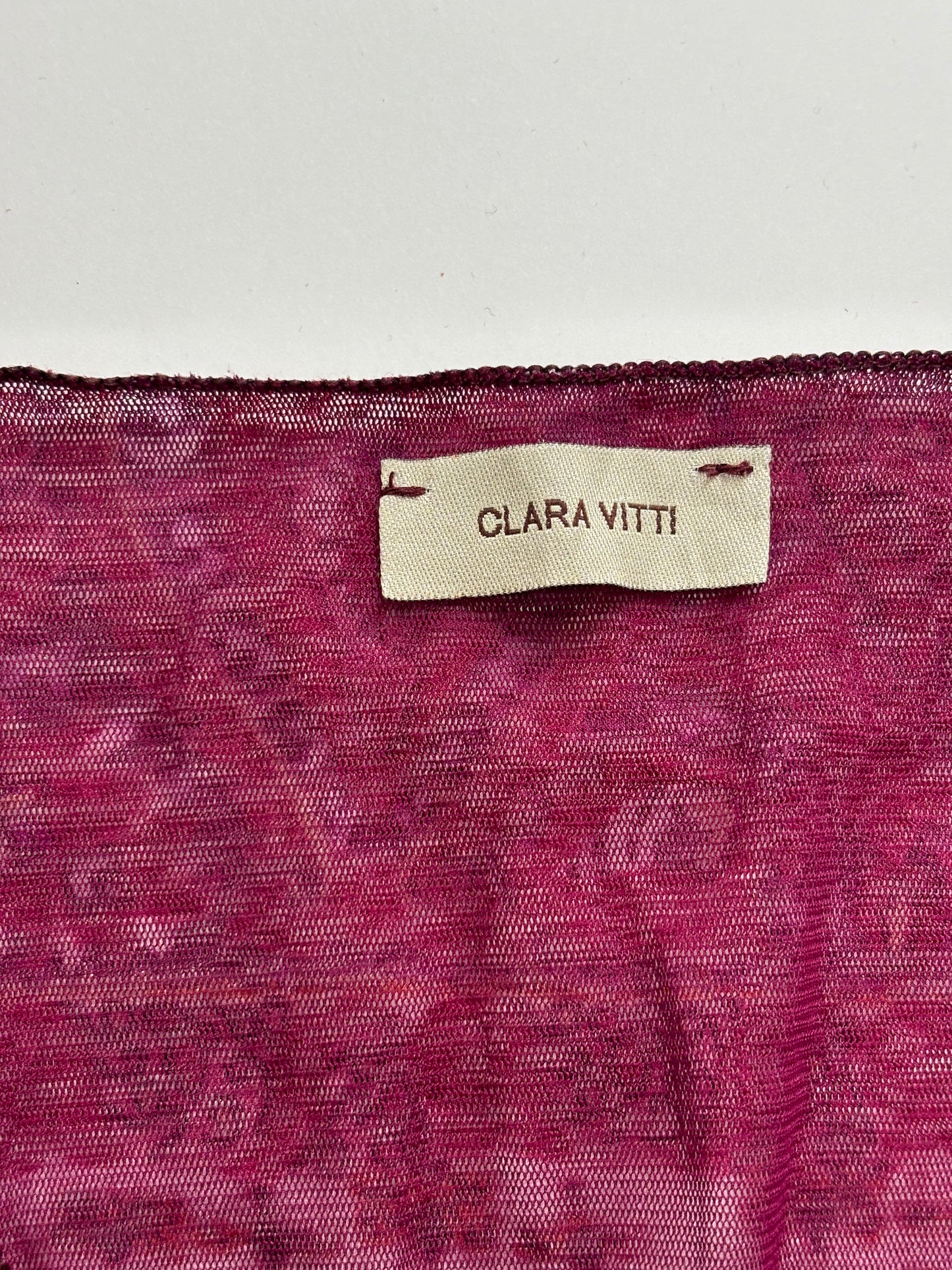long sleeve purple asymmetrical top