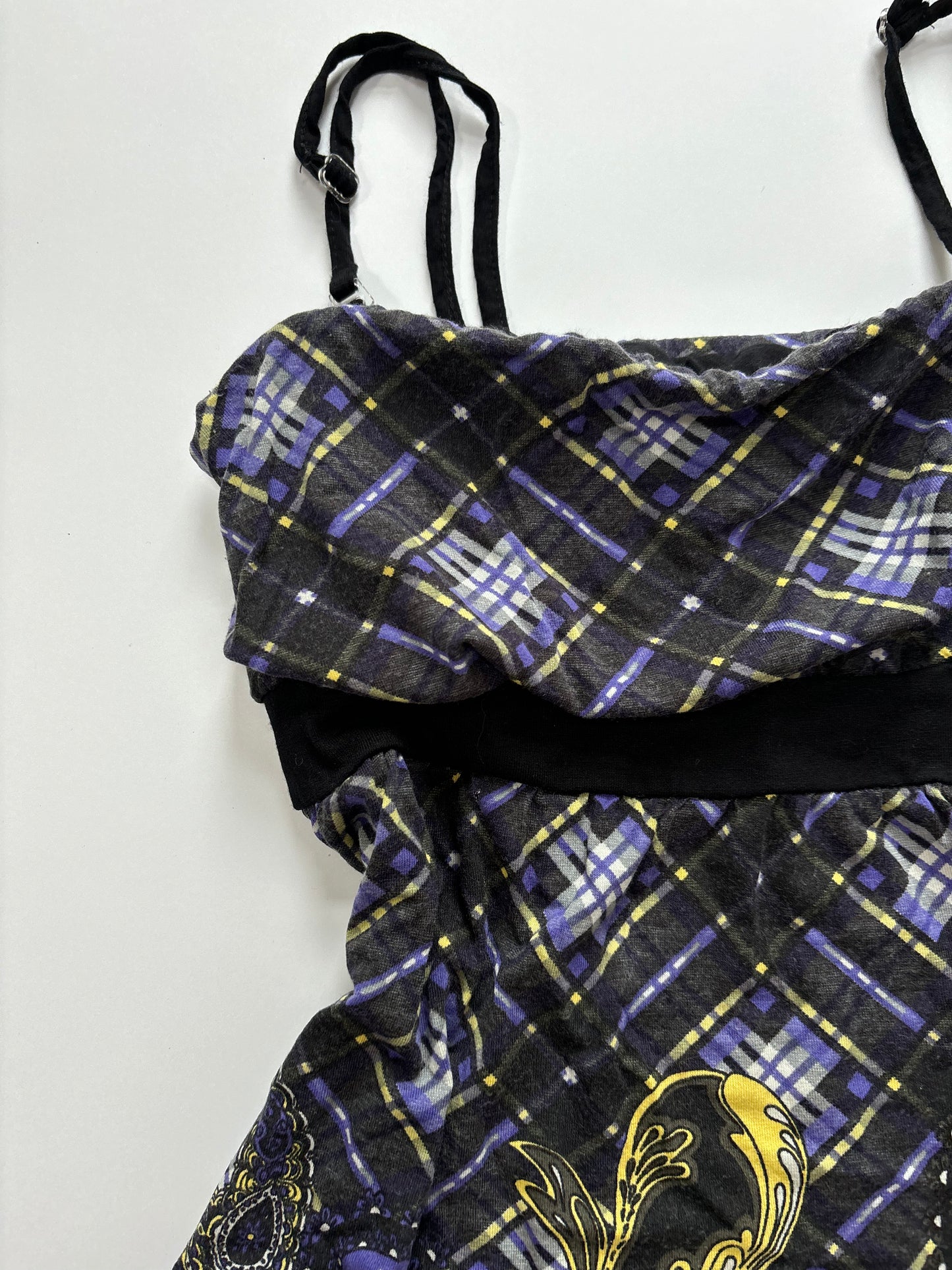 whimsical chequered cami