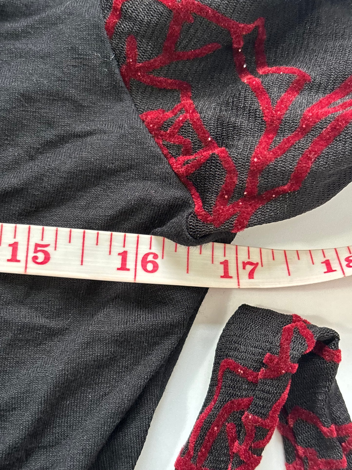 gothic red and black long sleeve