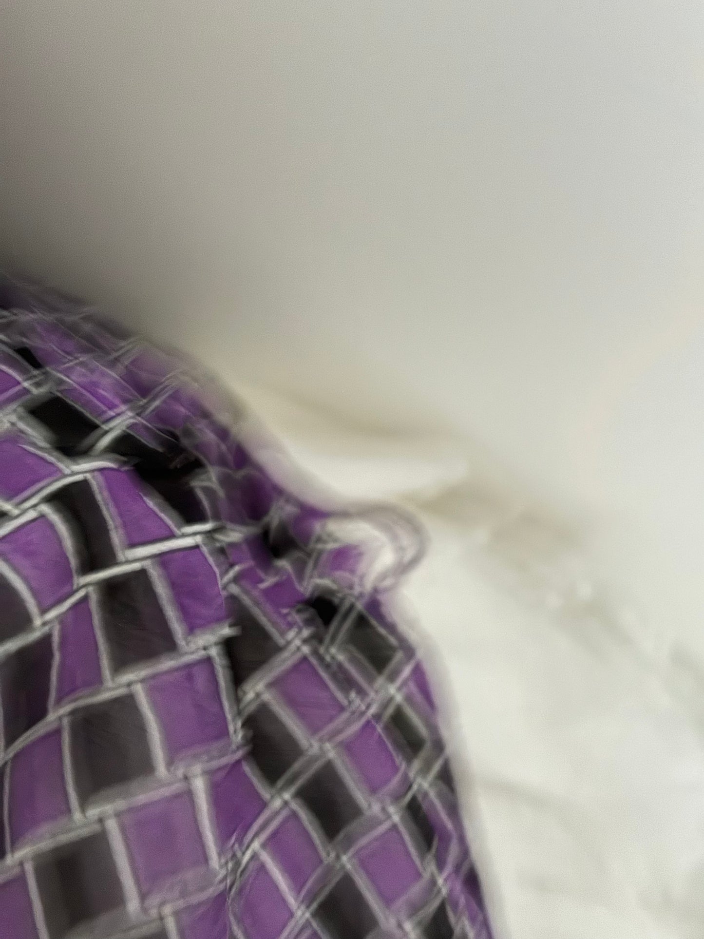 purple button bow cami