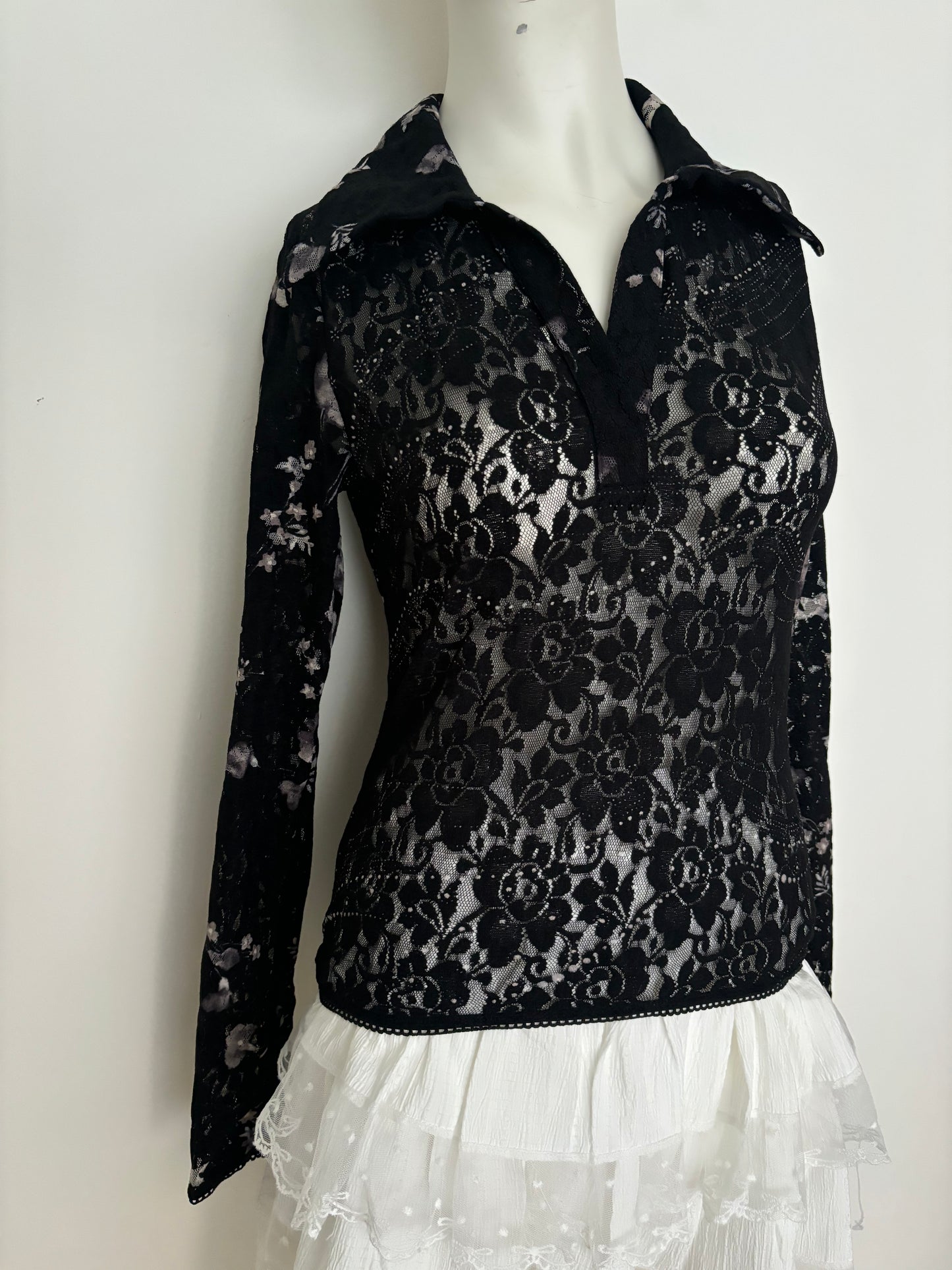 long sleeve lace shirt