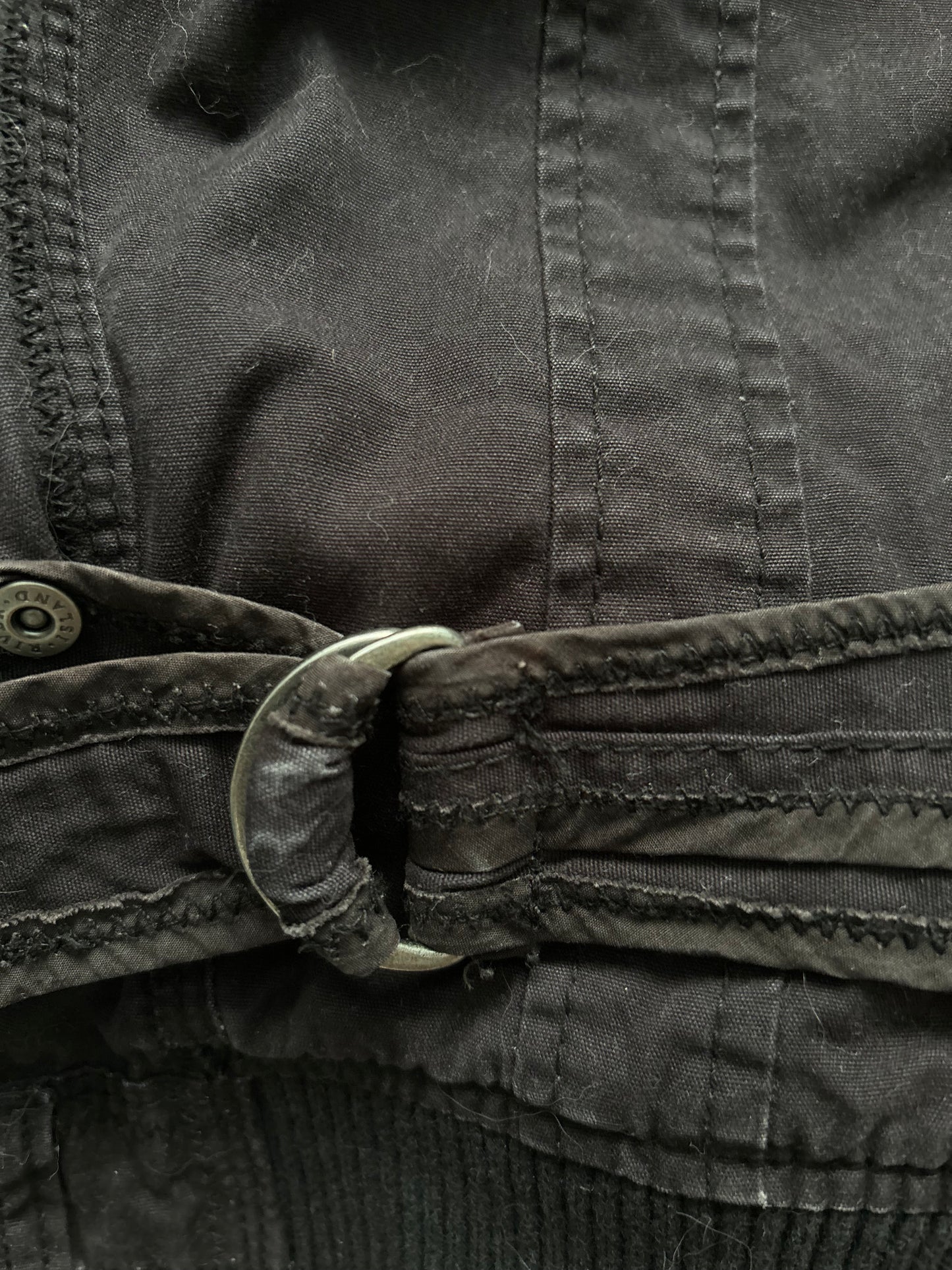 Double zip fur vintage coat