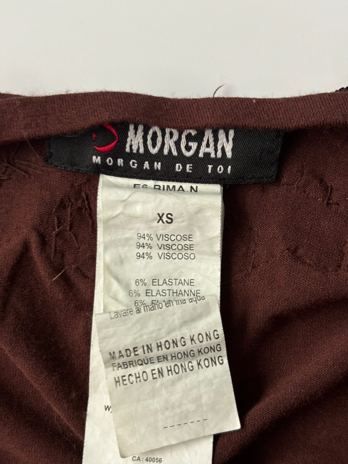 Brown and Blue beaded halterneck