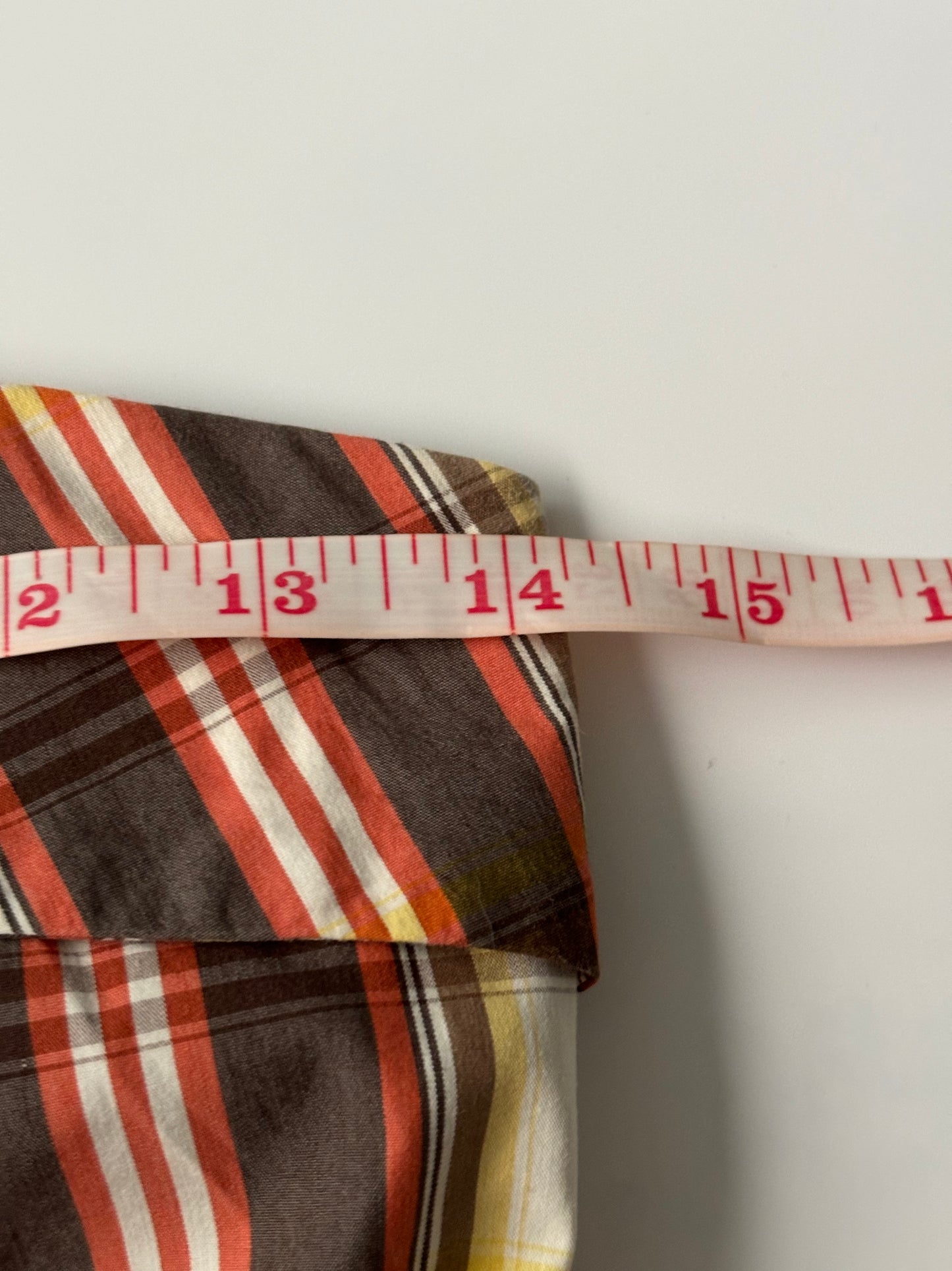 chequered office tube top