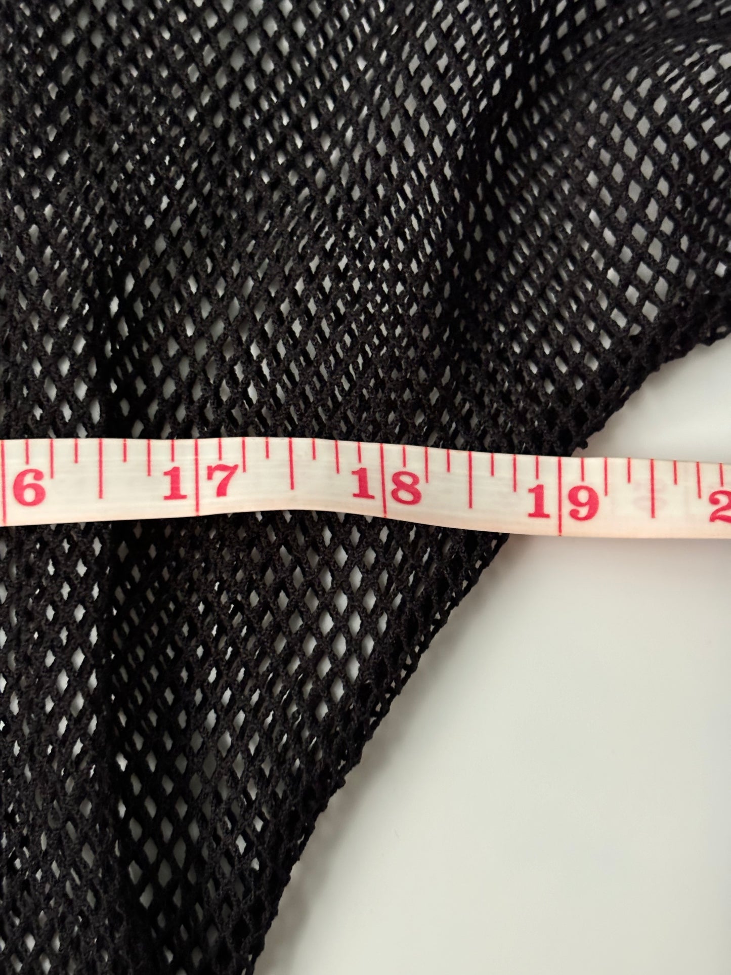 Black off the shoulder fishnet top