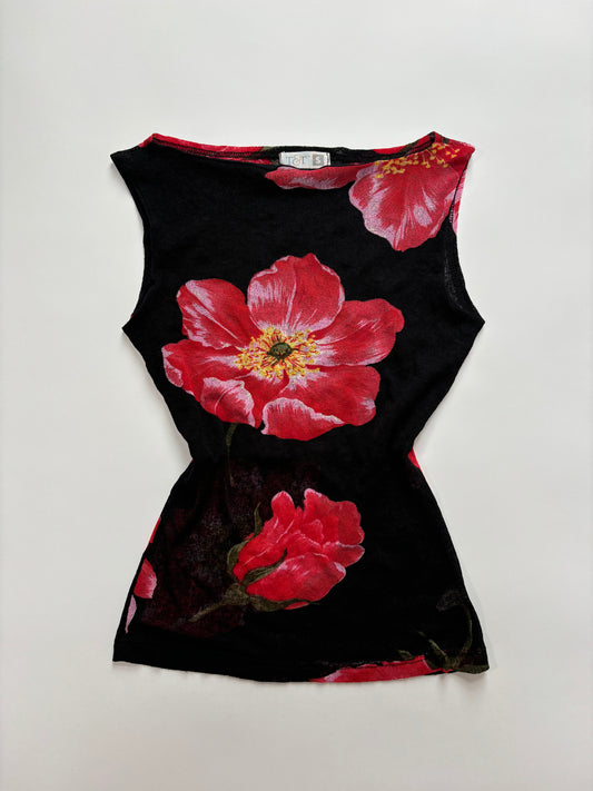 flower mesh top