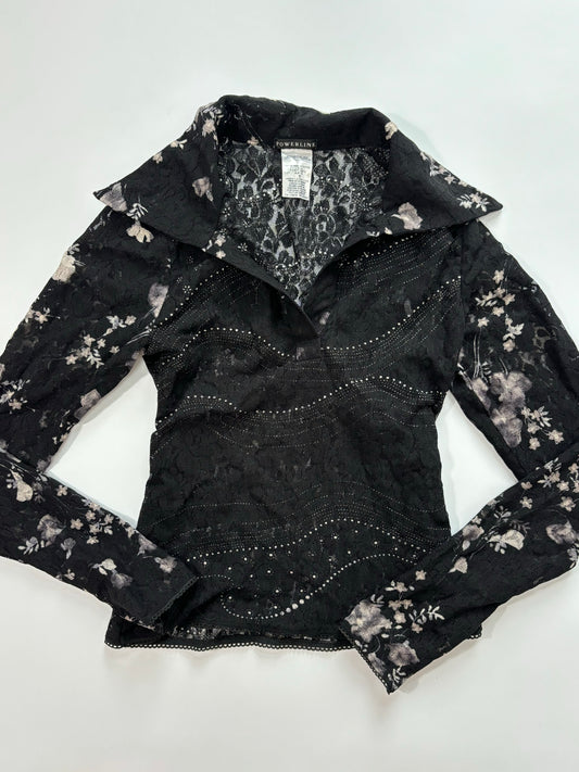 long sleeve lace shirt