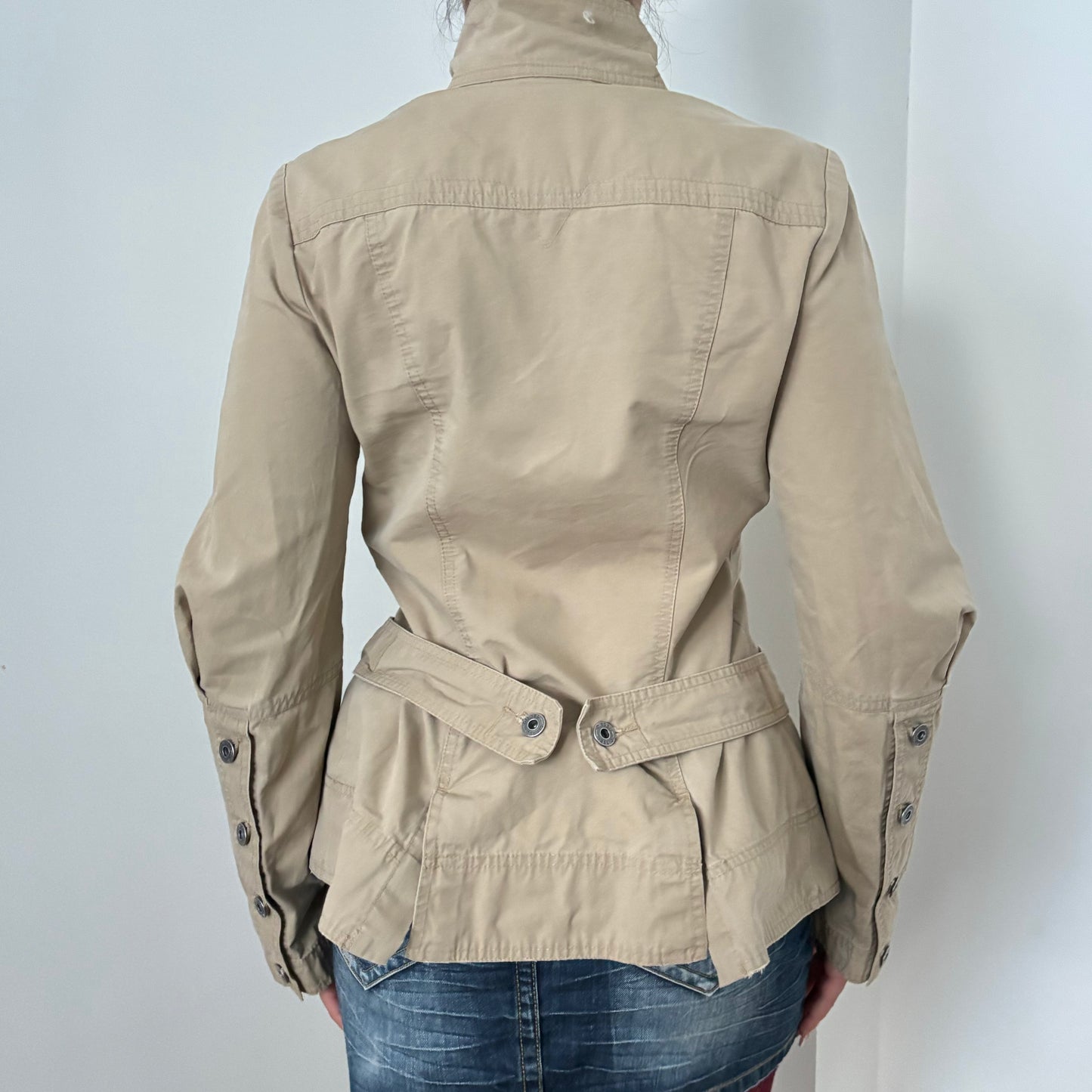 Diesel asymmetrical trench coat