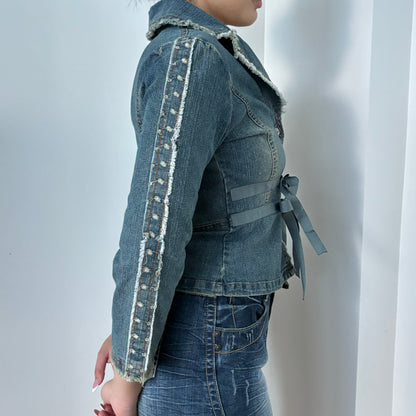 PIK Blue lace tie jacket