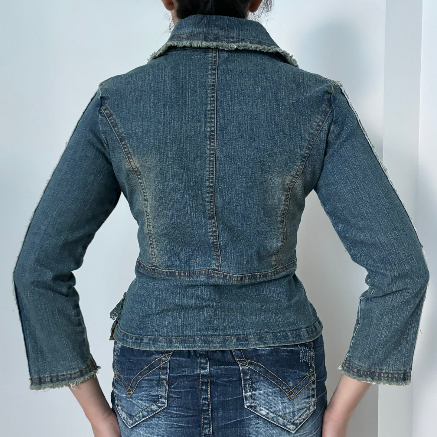 PIK Blue lace tie jacket