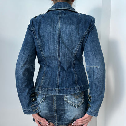 Baccini Italian military denim jacket