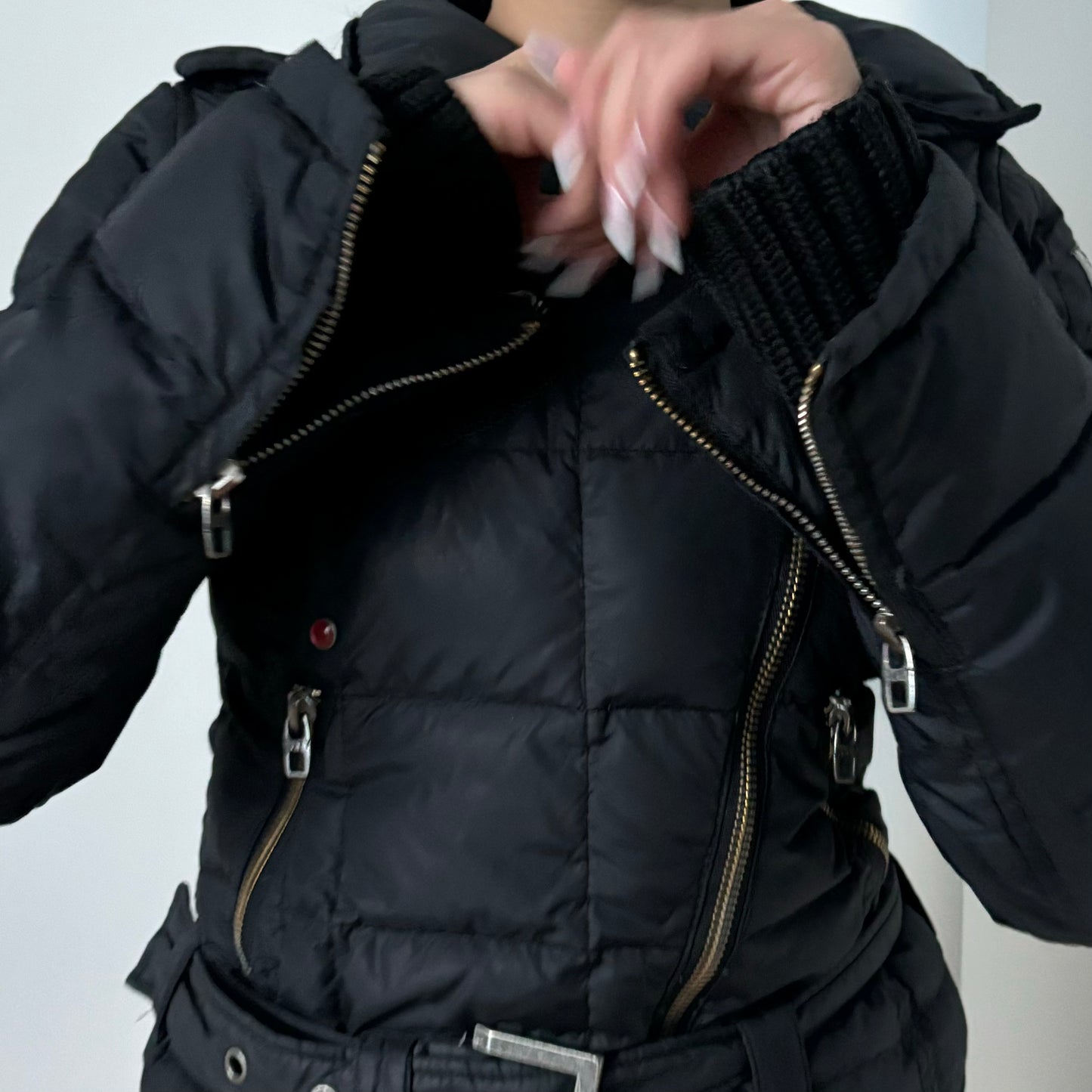 Miss Sixty Asymmetrical Puffer Jacket