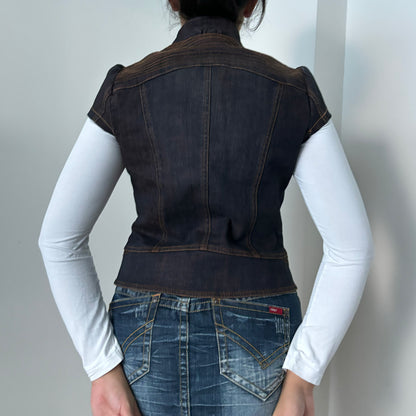 joinu Brown Short Sleeve jacket