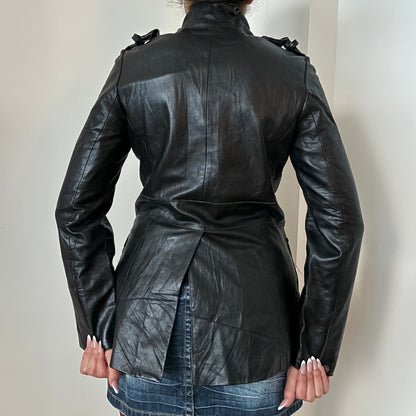 Max Studio Leather Military Jackets