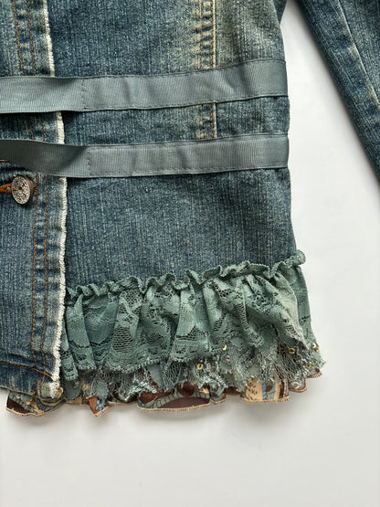 PIK Blue lace tie jacket