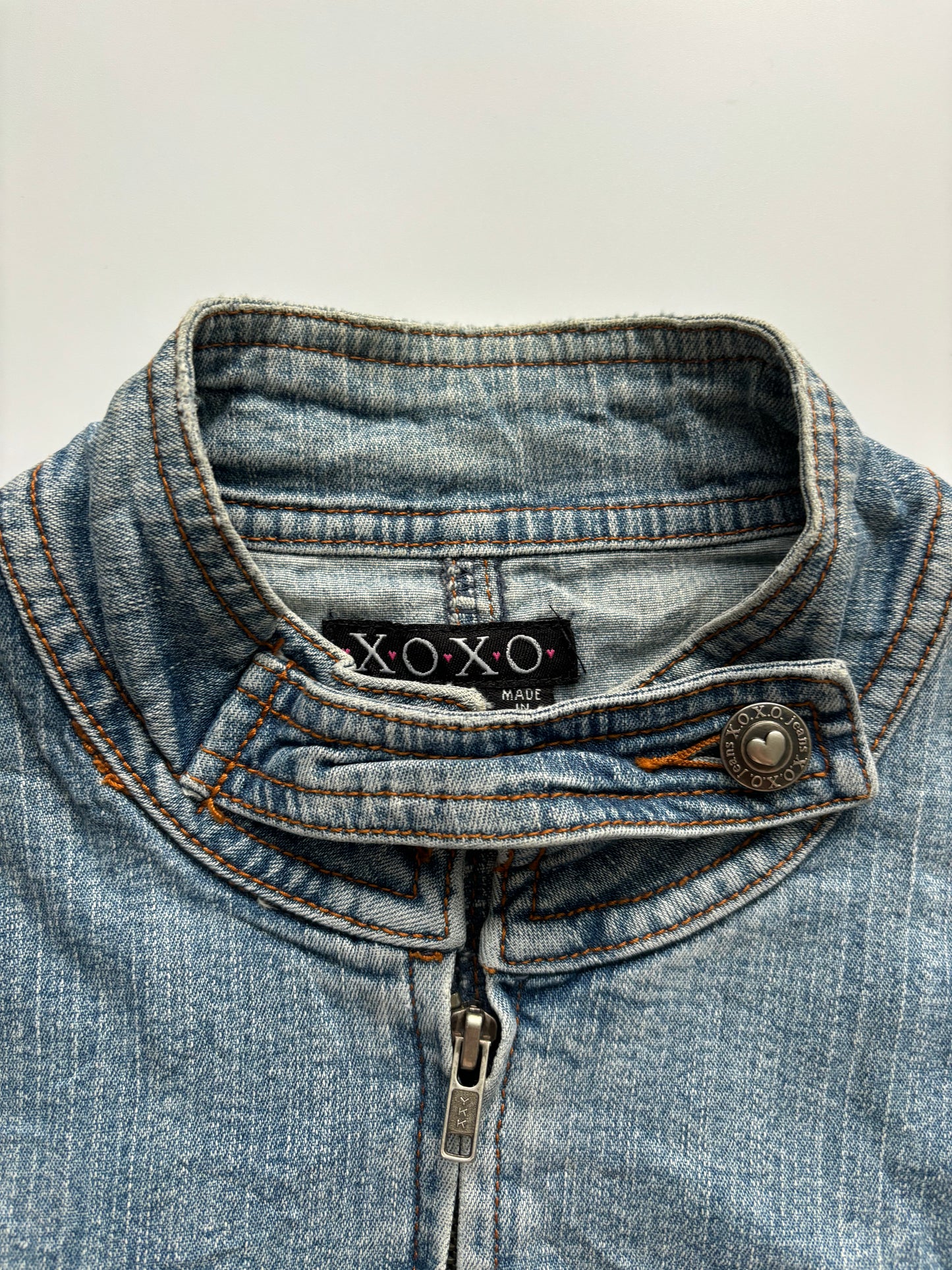 XOXO Short Sleeve denim jacket