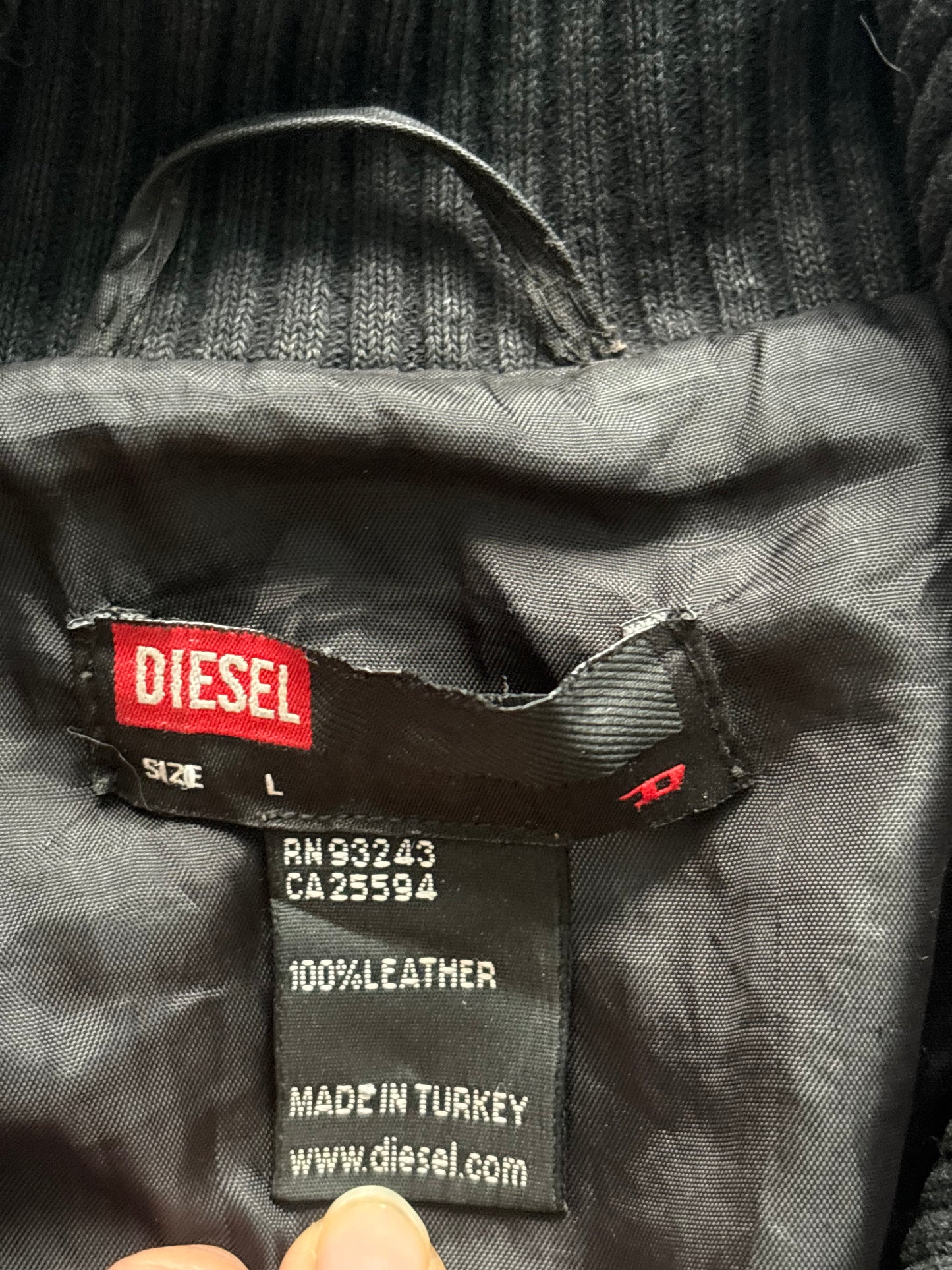 Diesel 100% leather jacket