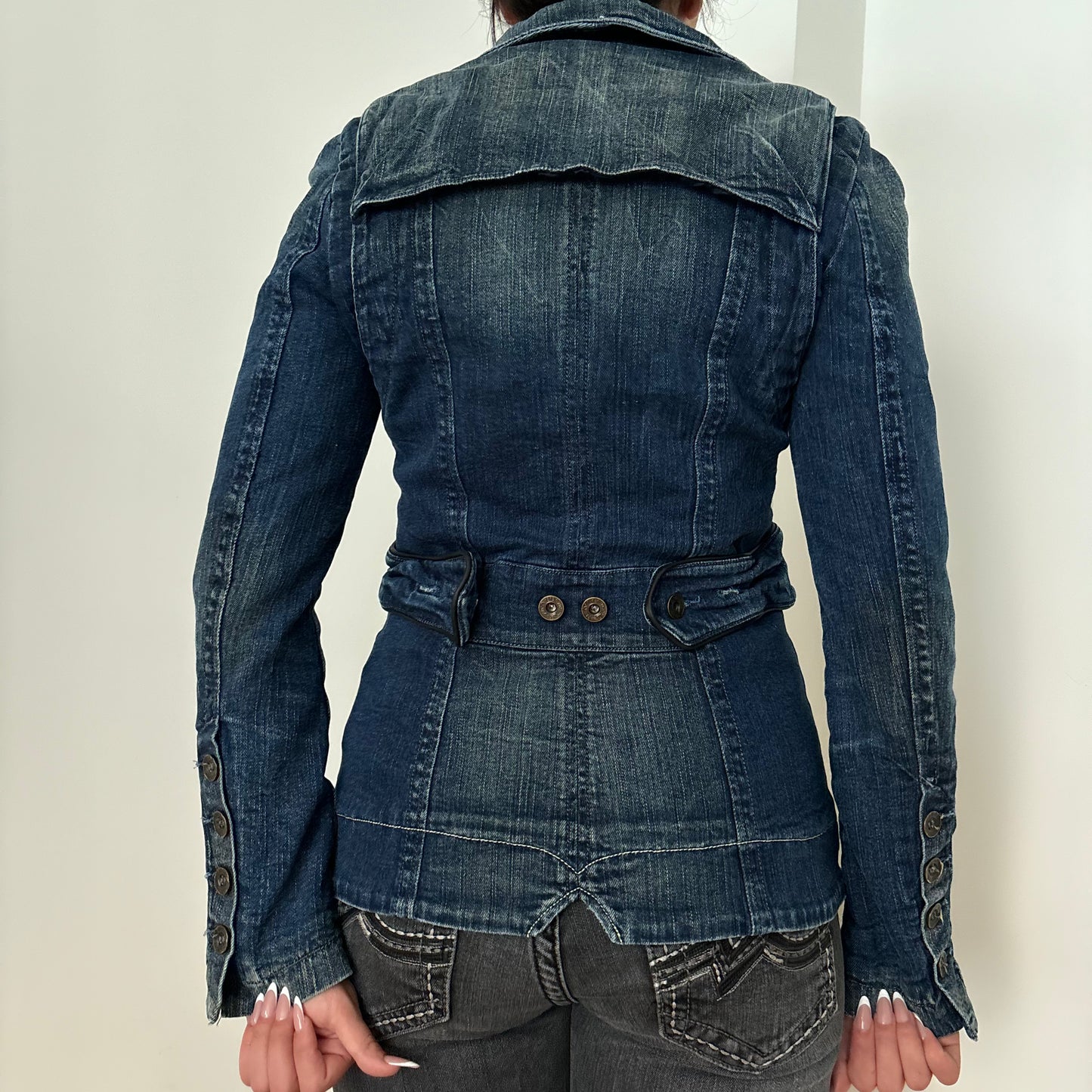 Diesel asymmetrical denim jacket