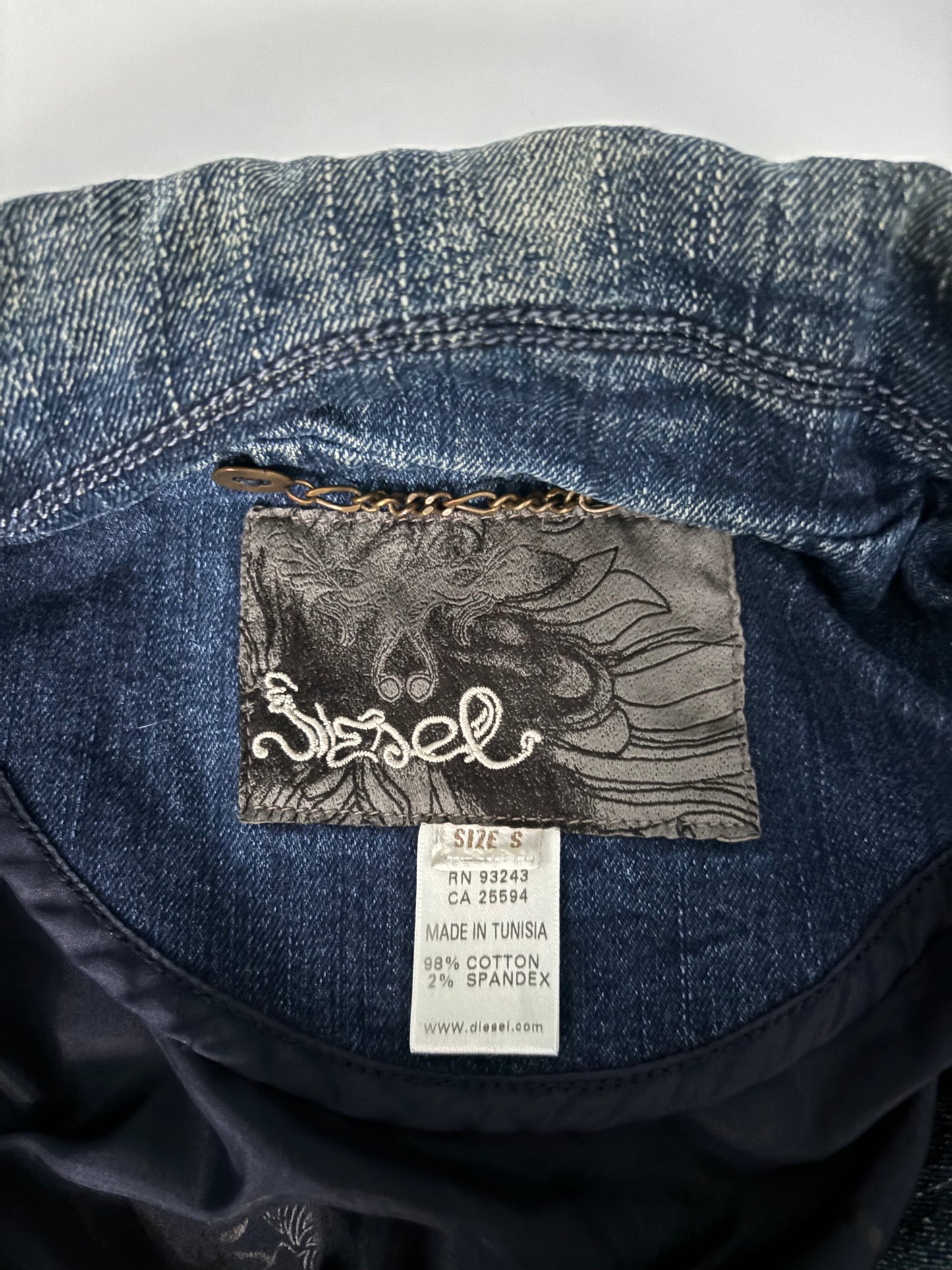 Diesel asymmetrical denim jacket