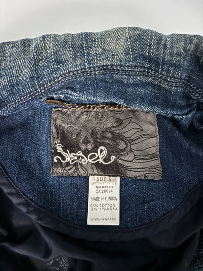 Diesel asymmetrical denim jacket