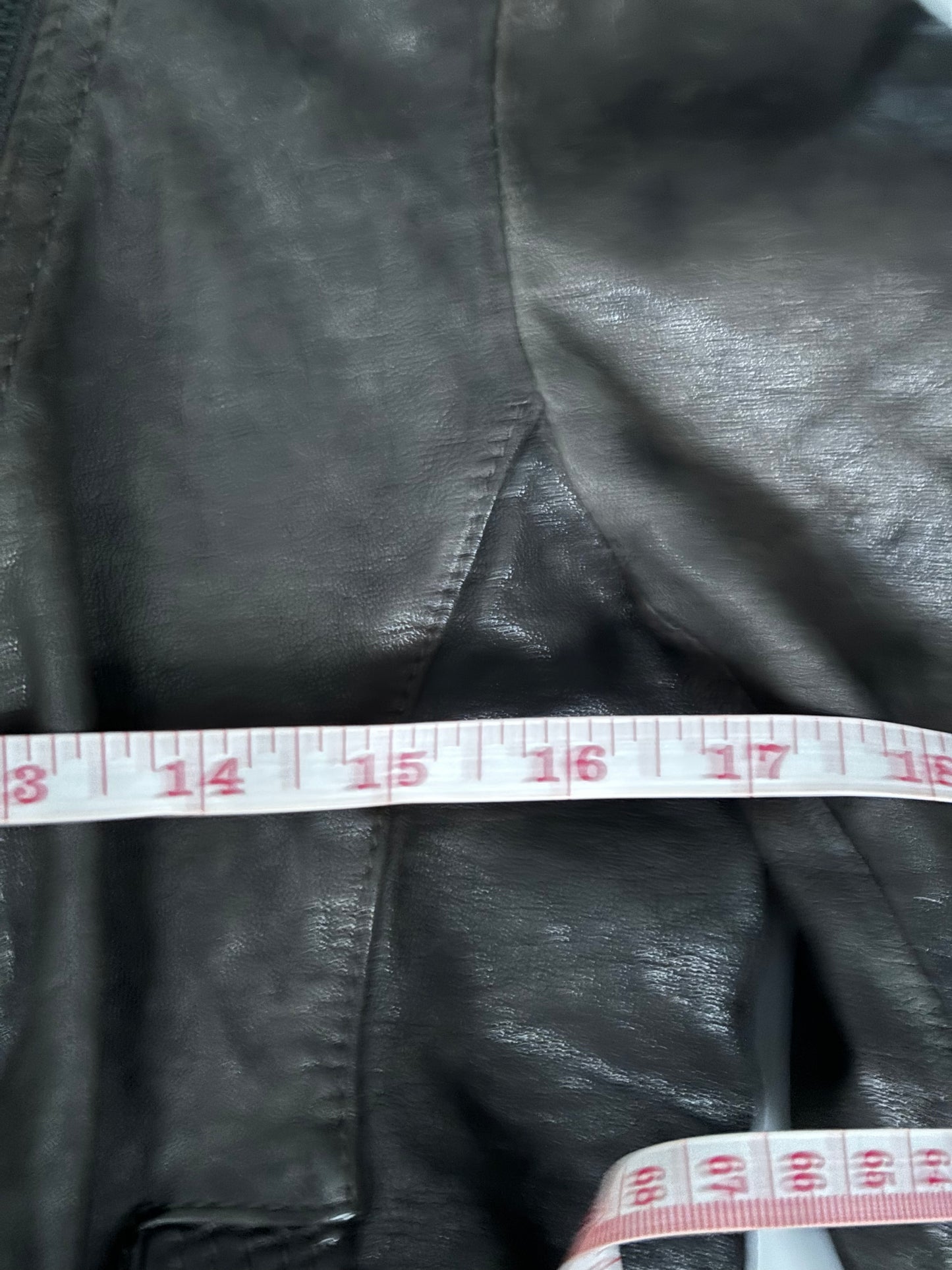 100% leather asymmetrical jacket