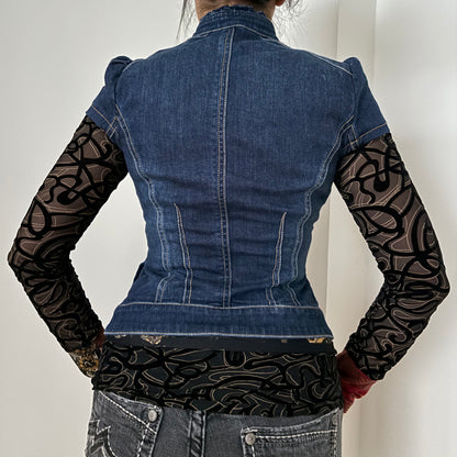 short sleeve denim jacket