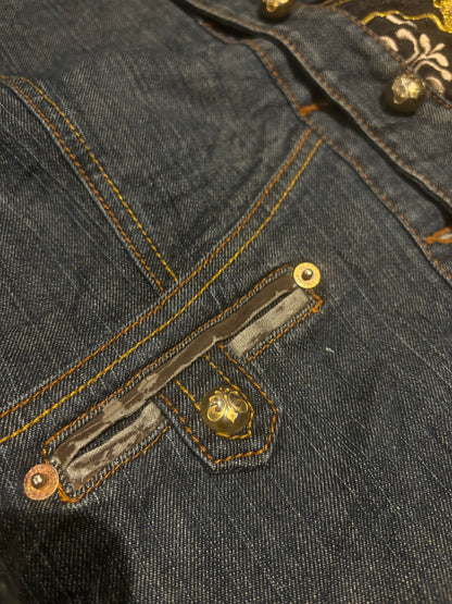 short sleeved denim jacket