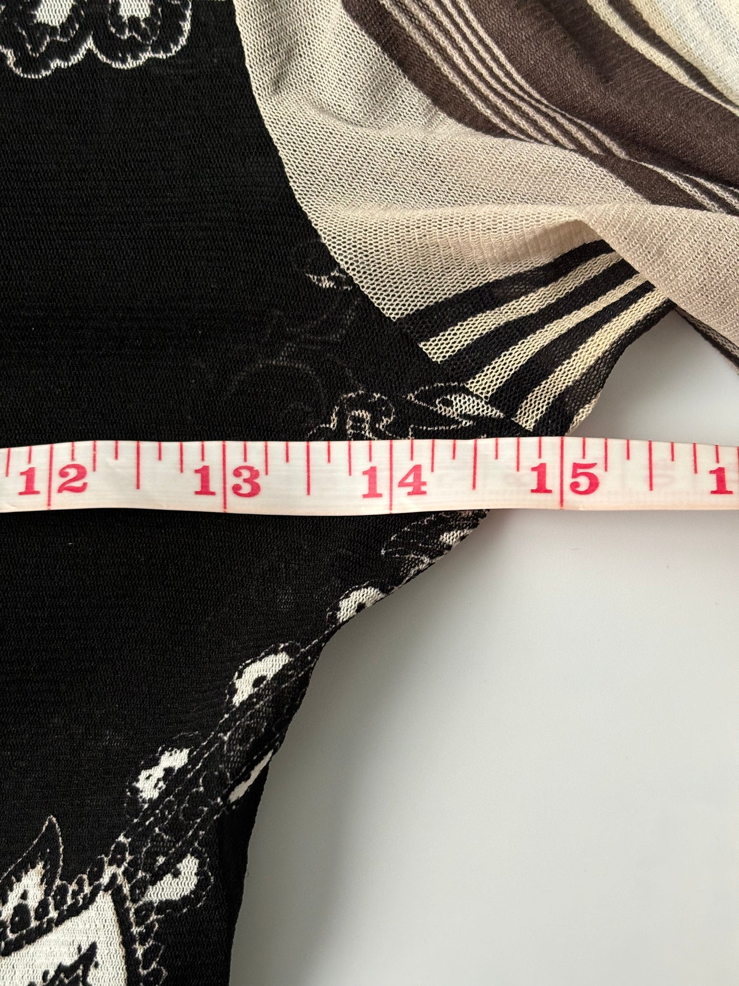 Long sleeve stripped top