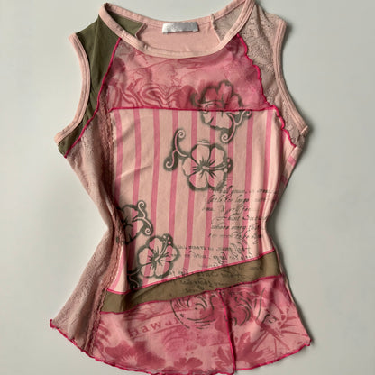 Promod pink floral top