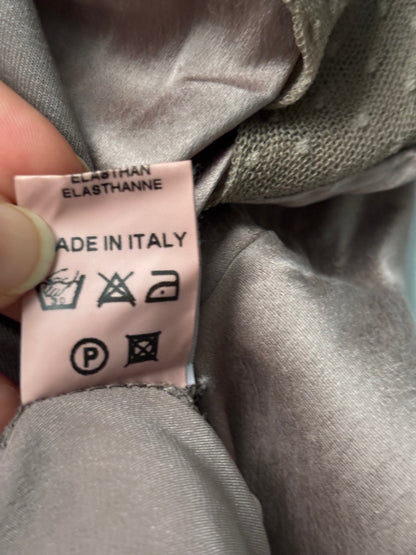 100% silk brown delicate dress/top