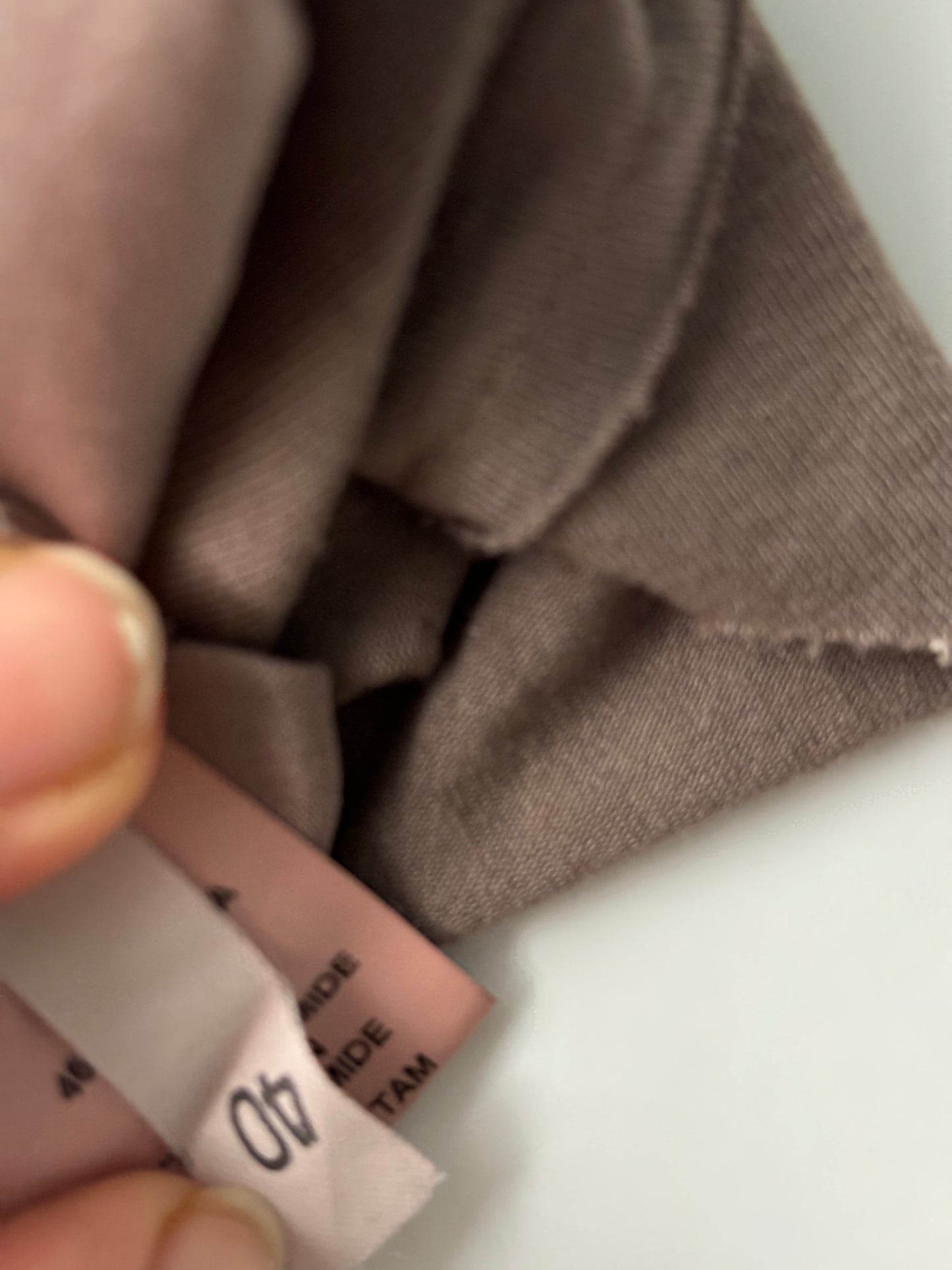 100% silk brown delicate dress/top