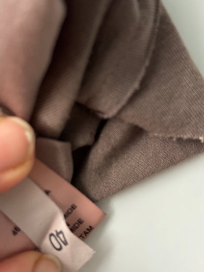 100% silk brown delicate dress/top