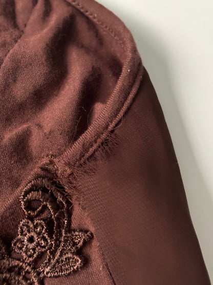 Brown and Blue beaded halterneck