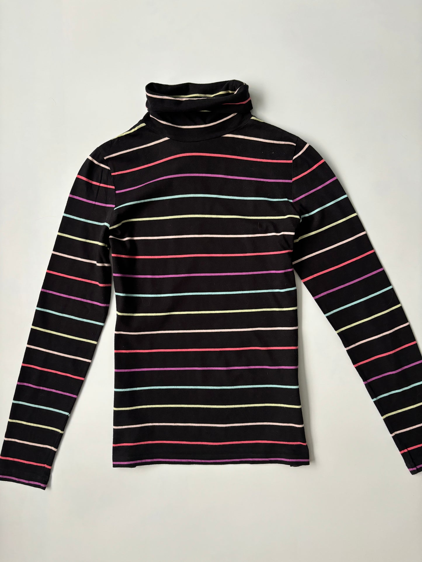 Stripped turtle neck long sleeve