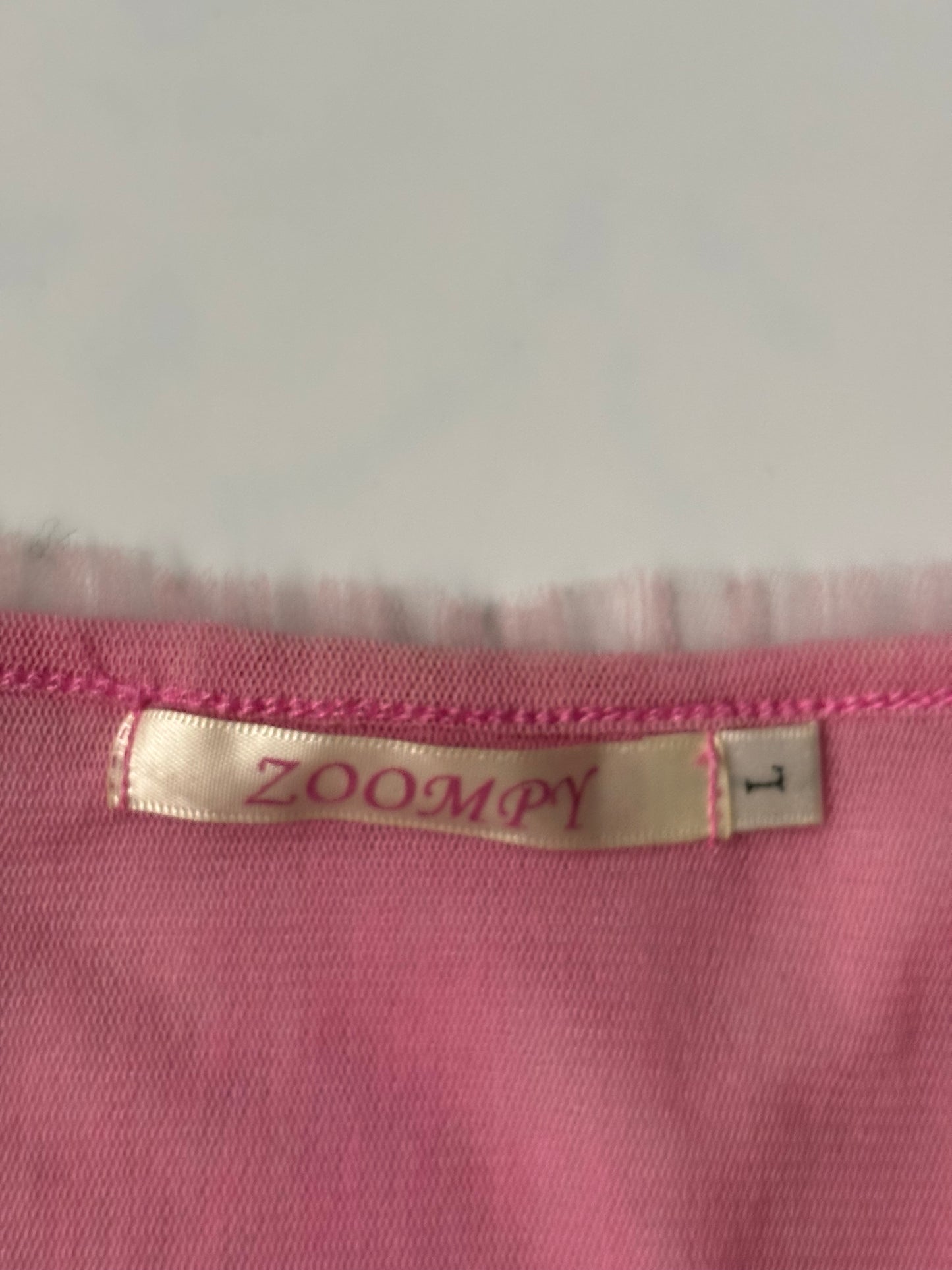 Pink beaded lace long sleeve