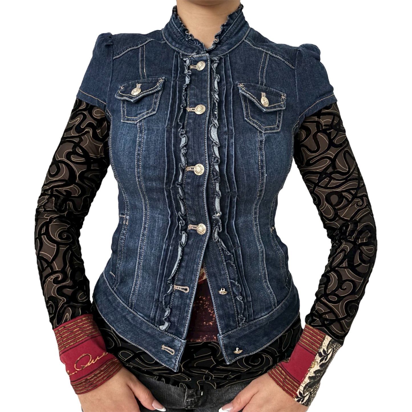 short sleeve denim jacket