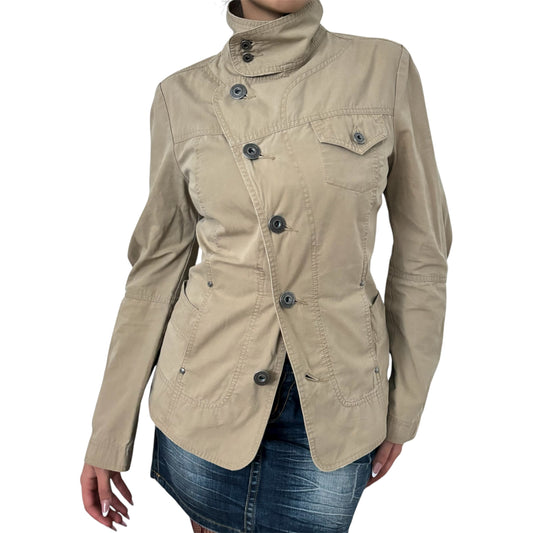 Diesel asymmetrical trench coat