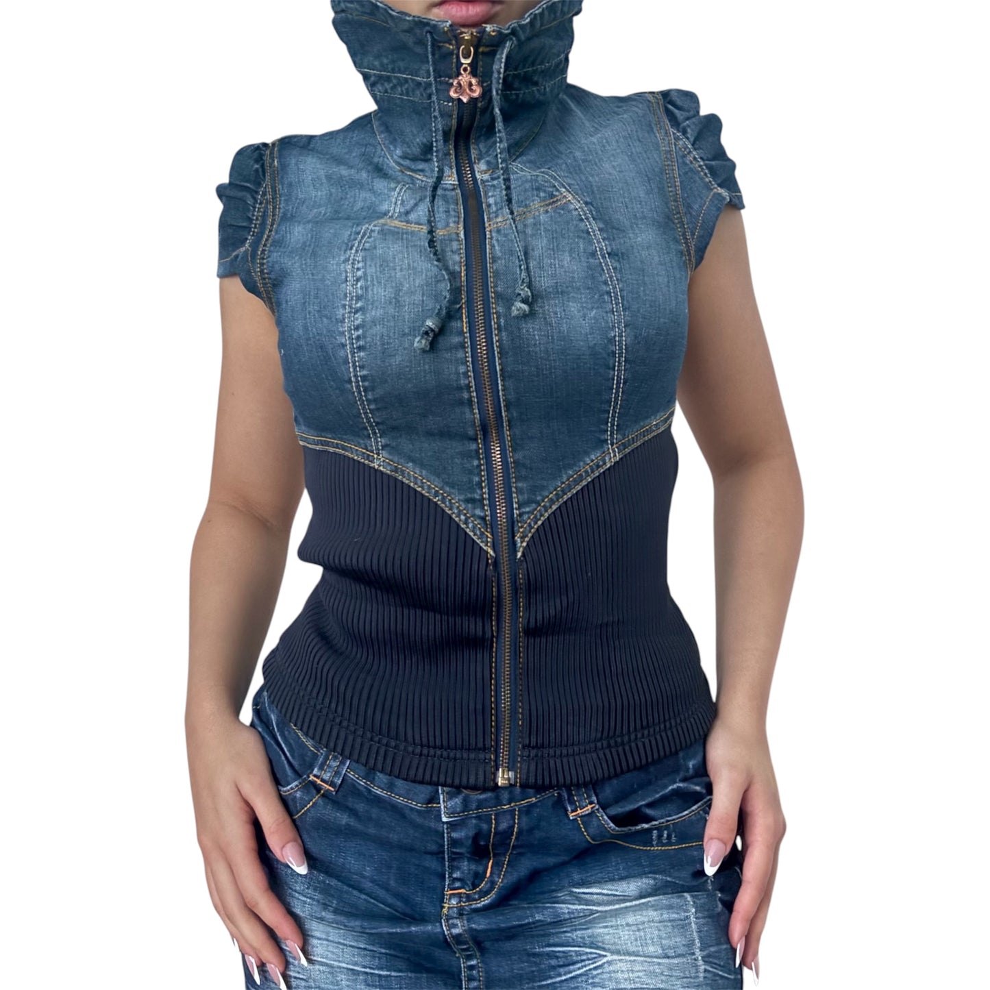 Younique Short sleeve denim jacket