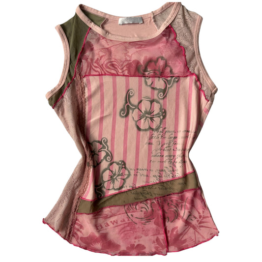 Promod pink floral top